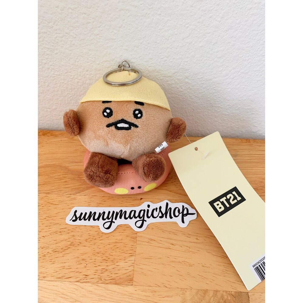 BTS BT2 Line Friends Plush Keychain Pool Splash Shooky Yoongi Suga